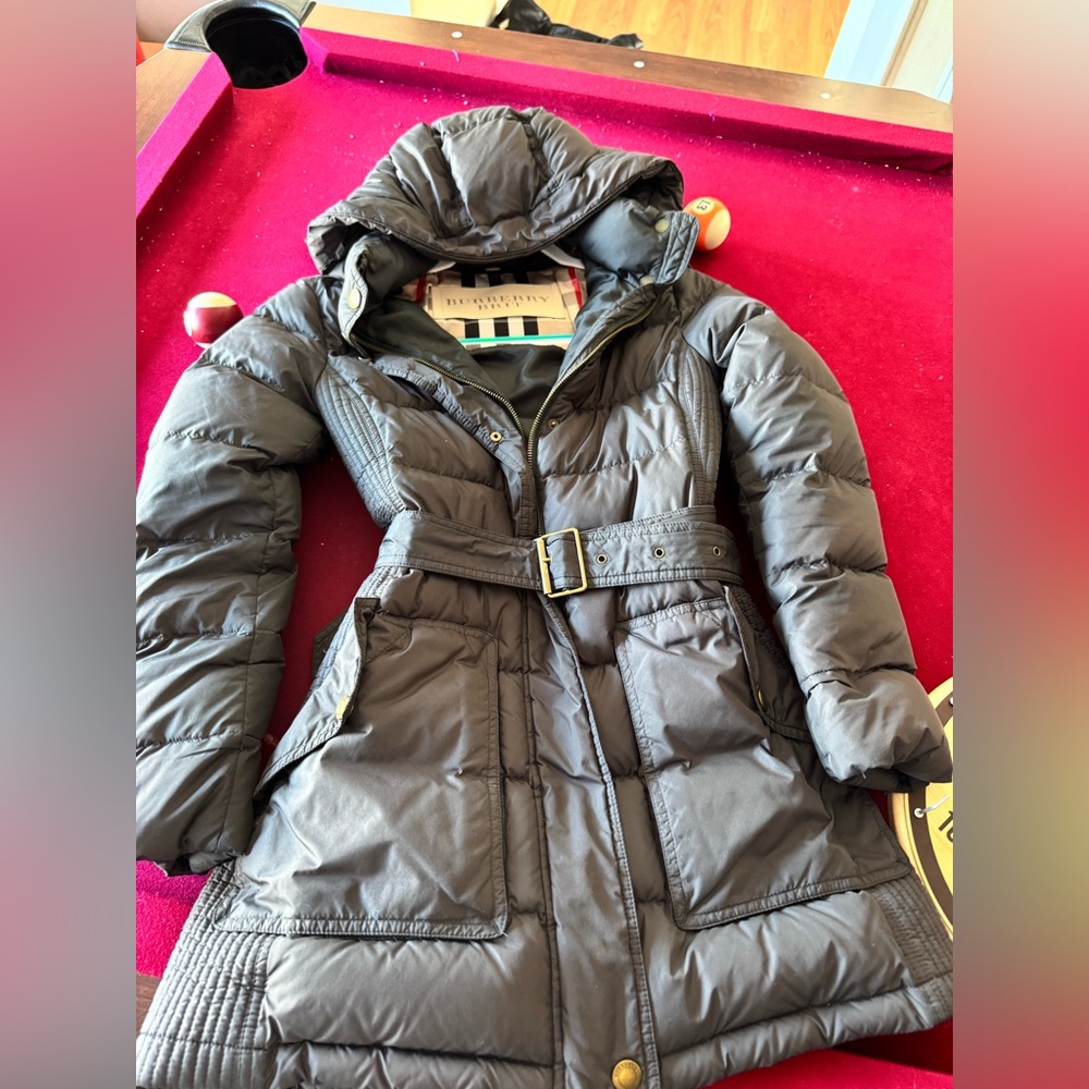 ‼️S O L D ‼️ Burberry Dark Gray Puffer Jacket